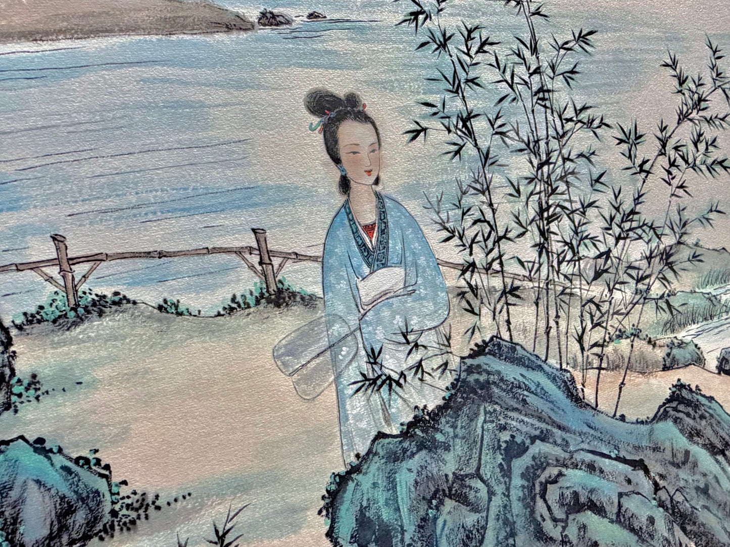 玉竹倩女圖The Graceful Lady Amid Jade Bamboo